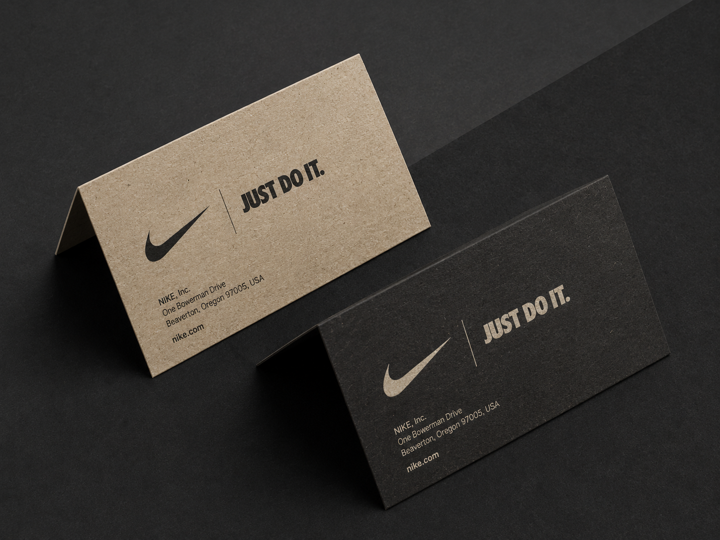 Folded Business Cards 13pt Enviro Uncoated